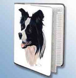 Retired Dog Breed BORDER COLLIE Vinyl Softcover Address Book by Robert May