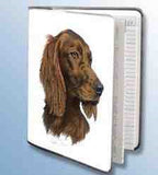Retired Dog Breed IRISH SETTER Vinyl Softcover Address Book by Robert May