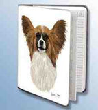 Retired Dog Breed PAPILLON Vinyl Softcover Address Book by Robert May